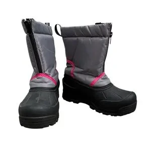 3M Thinsulate Northside Gray and Pink Kids Rain Snow Boots Sale